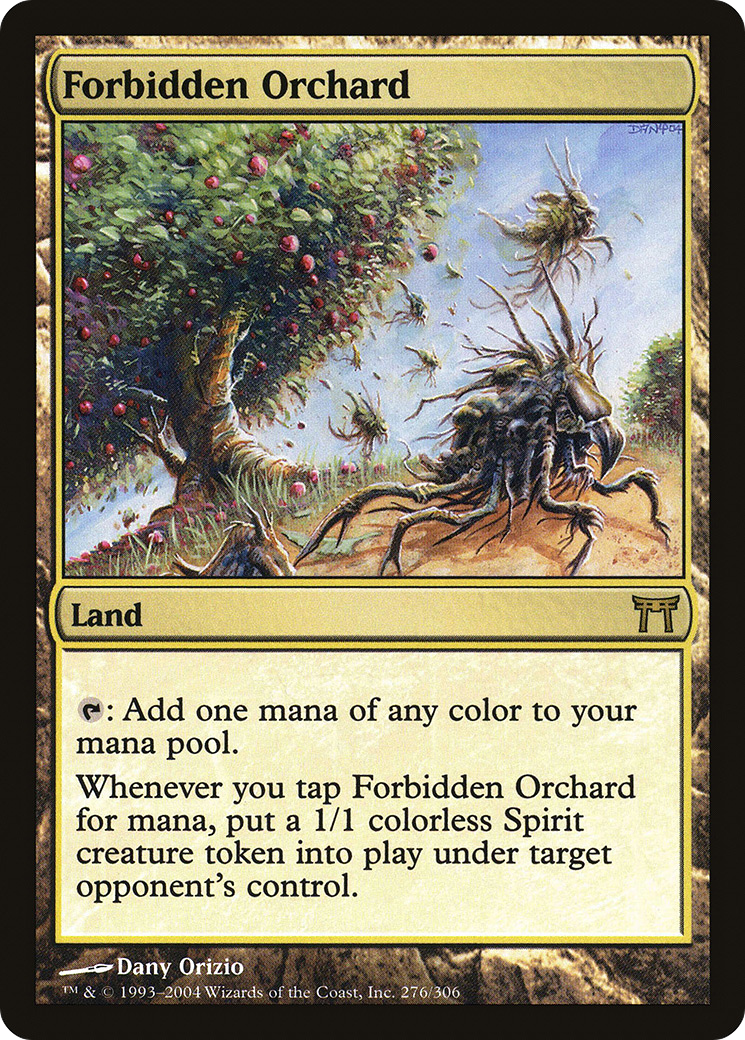 Forbidden Orchard (CHK-276) - Champions of Kamigawa - Premium MTG Single from Wizards of the Coast - Just $2.09! Shop now at Game Crave Tournament Store