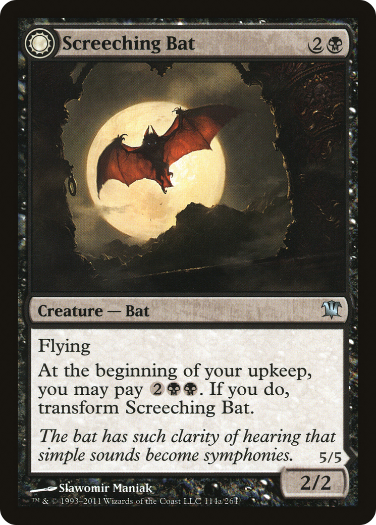 Screeching Bat // Stalking Vampire (ISD-114) - Innistrad: (Double Faced Transform) Foil - Premium MTG Single from Wizards of the Coast - Just $0.33! Shop now at Game Crave Tournament Store