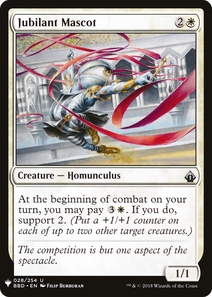Jubilant Mascot (MB1-144) - Mystery Booster - Premium MTG Single from Wizards of the Coast - Just $0.08! Shop now at Game Crave Tournament Store