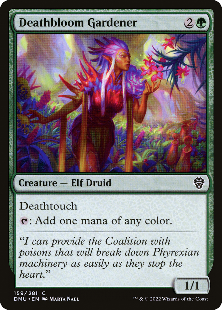 Deathbloom Gardener (DMU-159) - Dominaria United Foil - Premium MTG Single from Wizards of the Coast - Just $0.08! Shop now at Game Crave Tournament Store