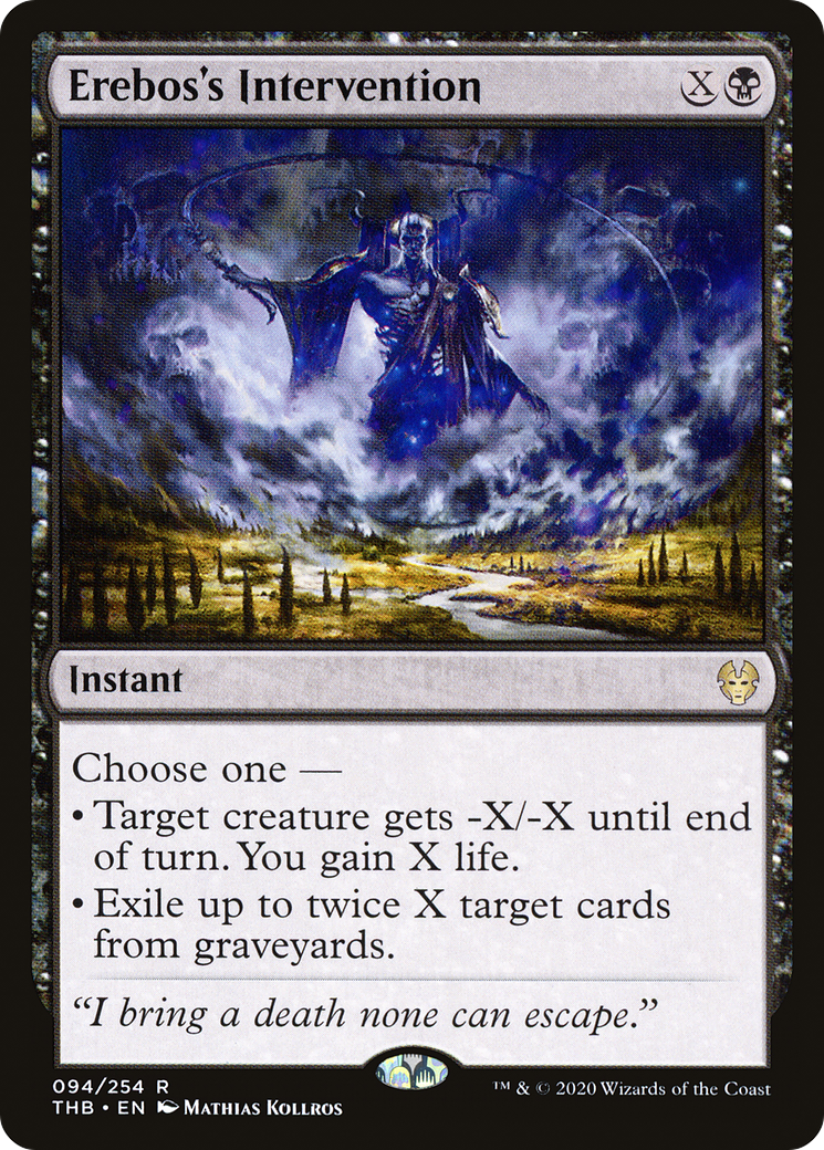 Erebos's Intervention (THB-094) - Theros Beyond Death - Premium MTG Single from Wizards of the Coast - Just $0.10! Shop now at Game Crave Tournament Store