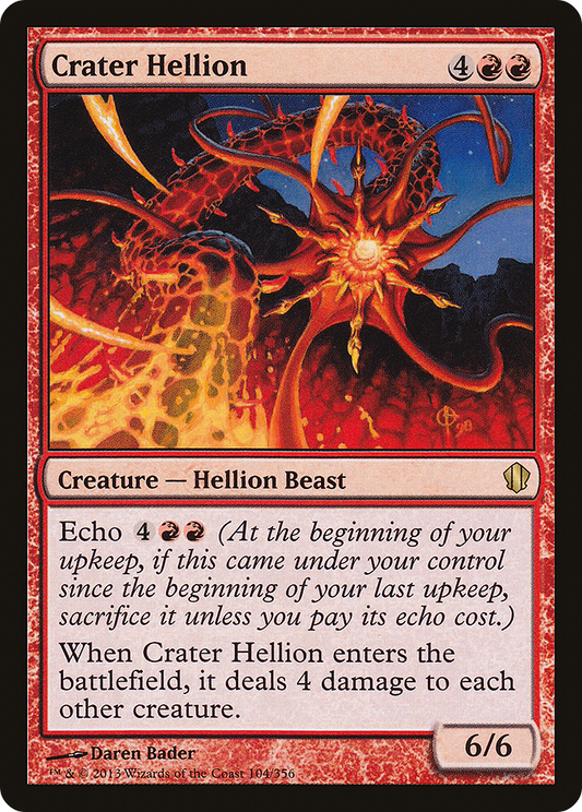 Crater Hellion (C13-104) - Commander 2013 - Premium MTG Single from Wizards of the Coast - Just $0.08! Shop now at Game Crave Tournament Store