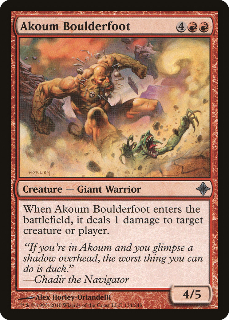 Akoum Boulderfoot (ROE-134) - Rise of the Eldrazi Foil - Premium MTG Single from Wizards of the Coast - Just $0.08! Shop now at Game Crave Tournament Store