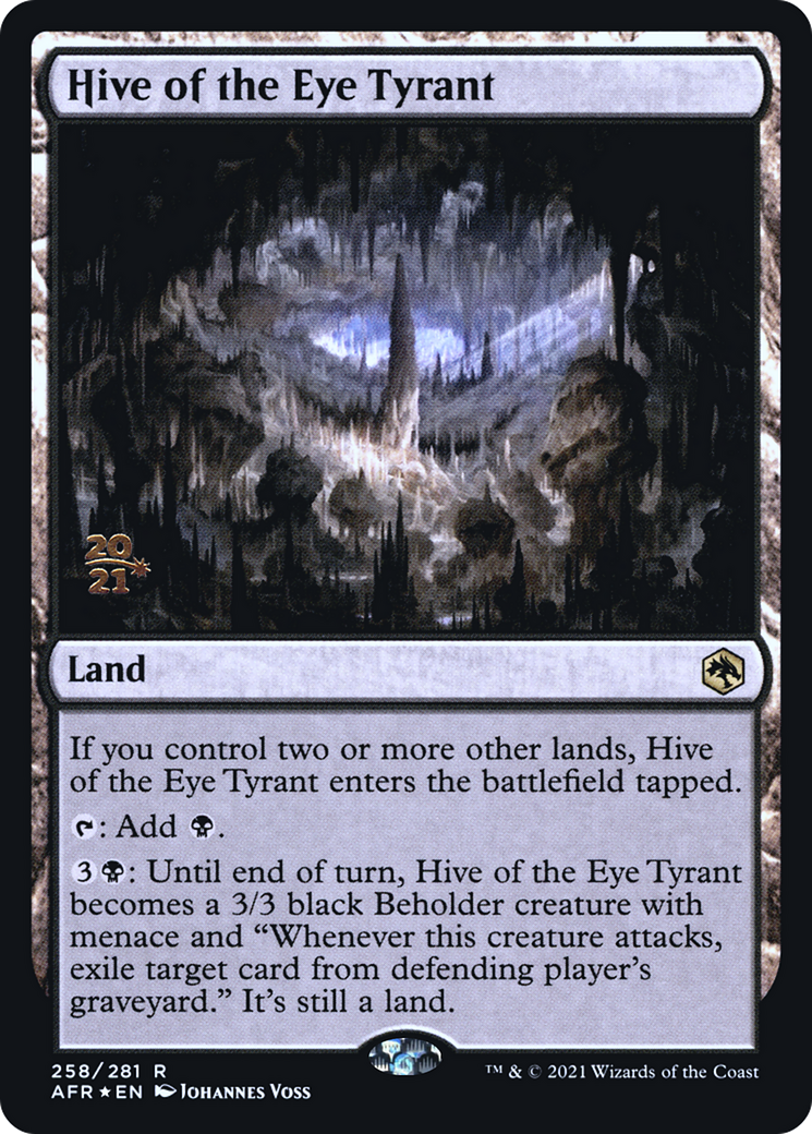 Hive of the Eye Tyrant (PAFR-258S) - Adventures in the Forgotten Realms Promos Foil - Premium MTG Single from Wizards of the Coast - Just $1.22! Shop now at Game Crave Tournament Store