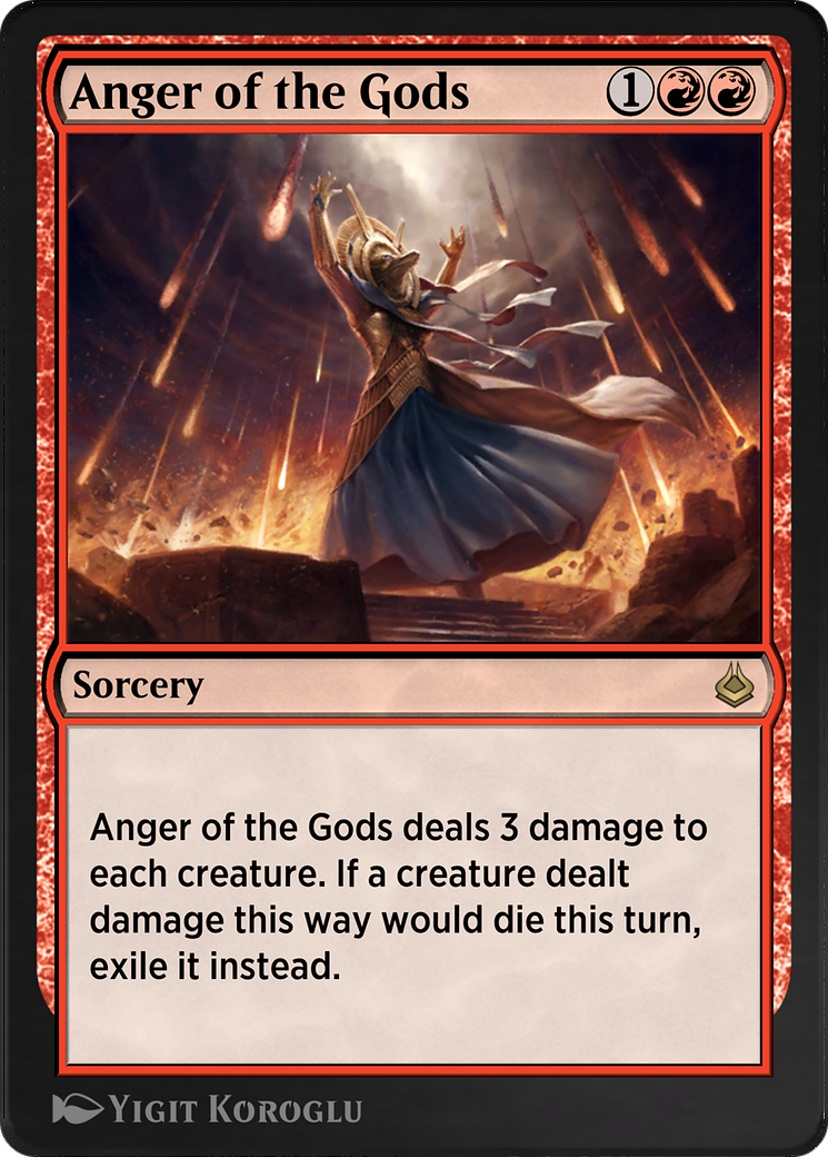 Anger of the Gods (AKR-138) - Amonkhet Remastered - Premium MTG Single from Wizards of the Coast - Just $0! Shop now at Game Crave Tournament Store