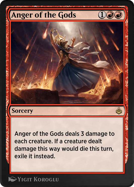 Anger of the Gods (AKR-138) - Amonkhet Remastered - Premium MTG Single from Wizards of the Coast - Just $0! Shop now at Game Crave Tournament Store
