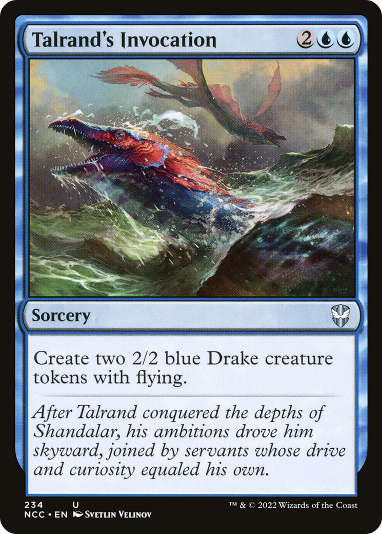 Talrand's Invocation (NCC-234) - New Capenna Commander - Premium MTG Single from Wizards of the Coast - Just $0.08! Shop now at Game Crave Tournament Store