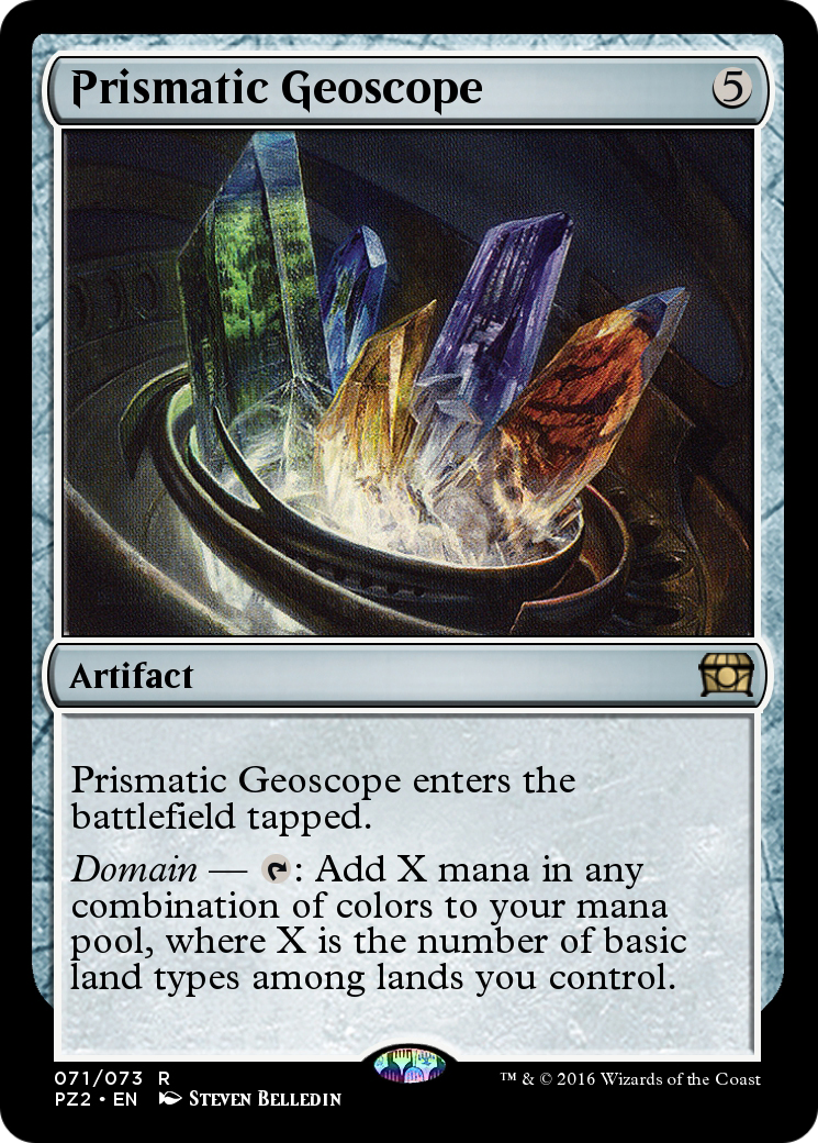 Prismatic Geoscope (PZ2-071) - Treasure Chest Foil - Premium MTG Single from Wizards of the Coast - Just $0! Shop now at Game Crave Tournament Store