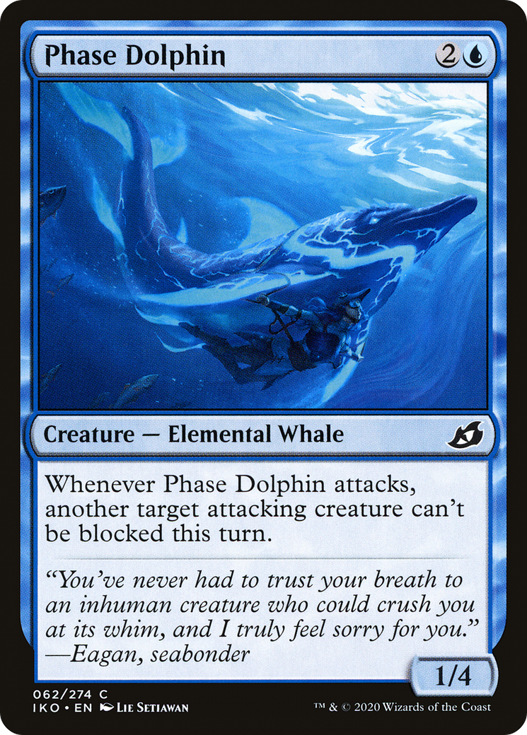 Phase Dolphin (IKO-062) - Ikoria: Lair of Behemoths Foil - Premium MTG Single from Wizards of the Coast - Just $0.08! Shop now at Game Crave Tournament Store