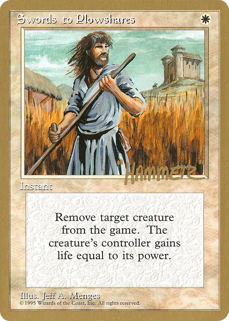 Swords to Plowshares (PTC-SHR52) - Pro Tour Collector Set - Premium MTG Single from Wizards of the Coast - Just $0.60! Shop now at Game Crave Tournament Store