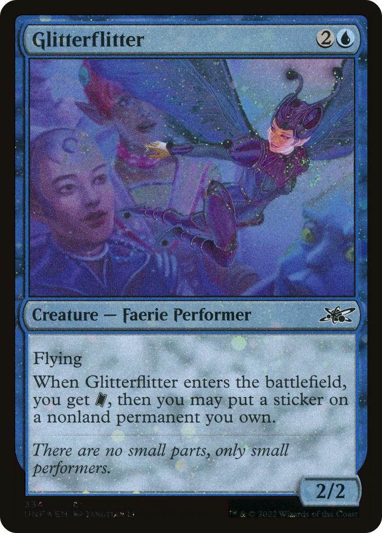 Glitterflitter (UNF-334) - Unfinity Foil - Premium MTG Single from Wizards of the Coast - Just $0.09! Shop now at Game Crave Tournament Store