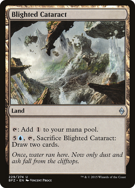 Blighted Cataract (BFZ-229) - Battle for Zendikar - Premium MTG Single from Wizards of the Coast - Just $0.08! Shop now at Game Crave Tournament Store