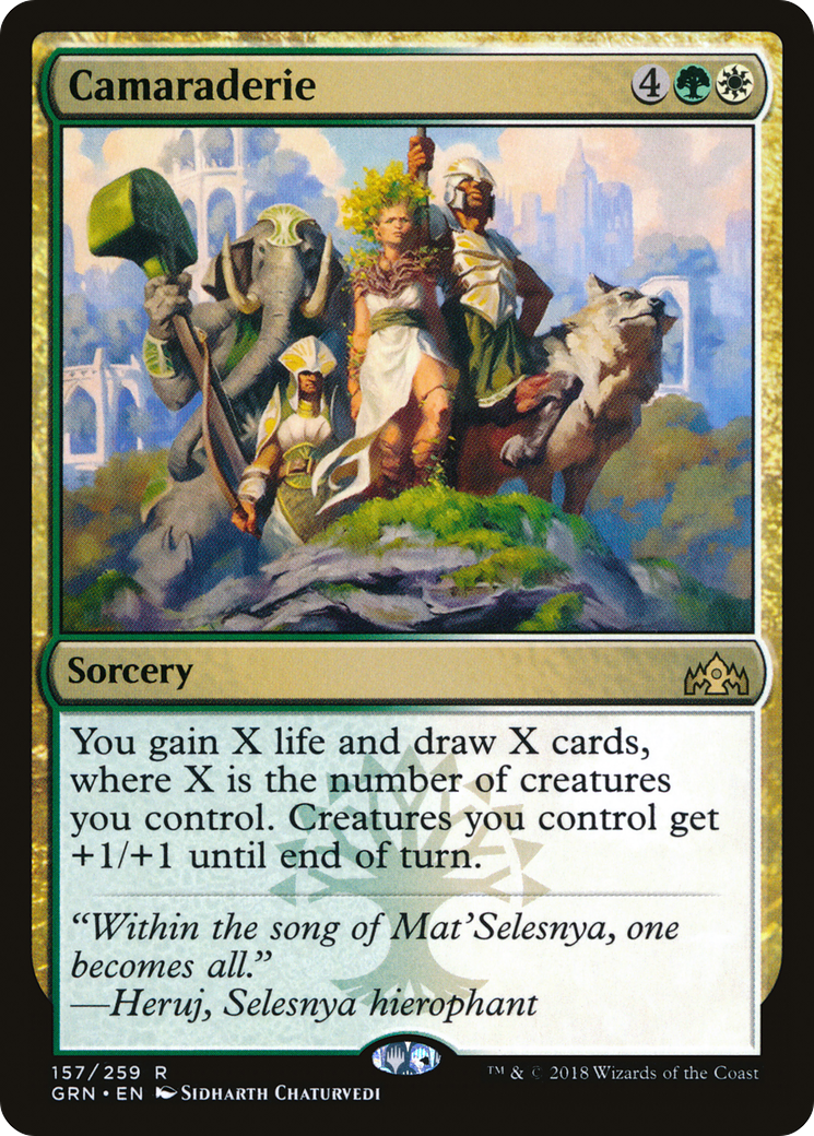 Camaraderie (GRN-157) - Guilds of Ravnica Foil - Premium MTG Single from Wizards of the Coast - Just $0.31! Shop now at Game Crave Tournament Store