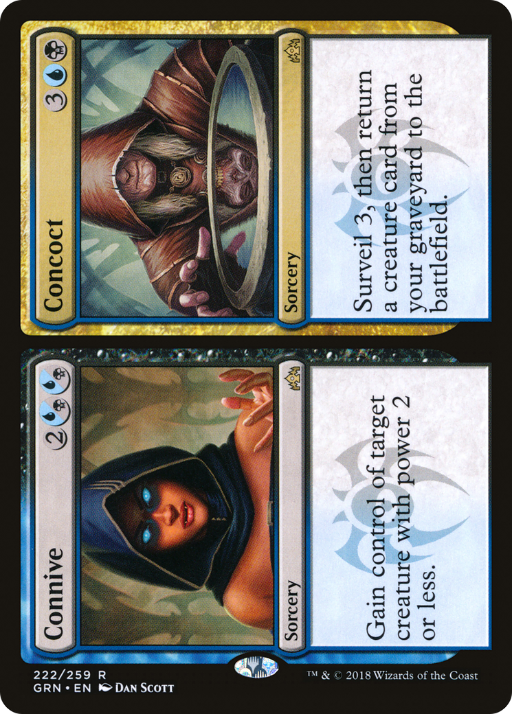 Connive // Concoct (GRN-222) - Guilds of Ravnica Foil - Premium MTG Single from Wizards of the Coast - Just $0.16! Shop now at Game Crave Tournament Store