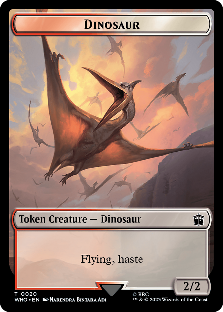Dinosaur (TWHO-020) - Doctor Who Tokens - Premium MTG Single from Wizards of the Coast - Just $0! Shop now at Game Crave Tournament Store