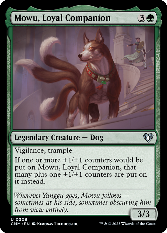 Mowu, Loyal Companion (CMM-306) - Commander Masters - Premium MTG Single from Wizards of the Coast - Just $0.08! Shop now at Game Crave Tournament Store