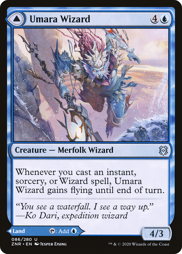 Umara Wizard // Umara Skyfalls (ZNR-086) - Zendikar Rising - Premium MTG Single from Wizards of the Coast - Just $0.08! Shop now at Game Crave Tournament Store