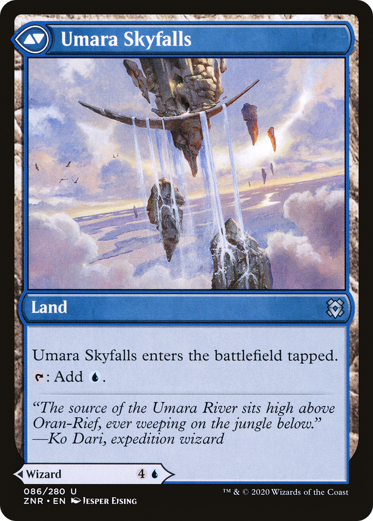 Umara Wizard // Umara Skyfalls (ZNR-086) - Zendikar Rising Foil - Premium MTG Single from Wizards of the Coast - Just $0.08! Shop now at Game Crave Tournament Store