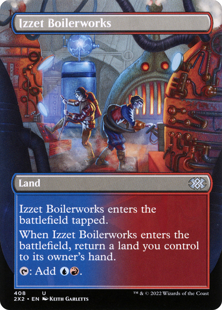 Izzet Boilerworks (2X2-408) - Double Masters 2022 (Borderless) - Premium MTG Single from Wizards of the Coast - Just $0.34! Shop now at Game Crave Tournament Store