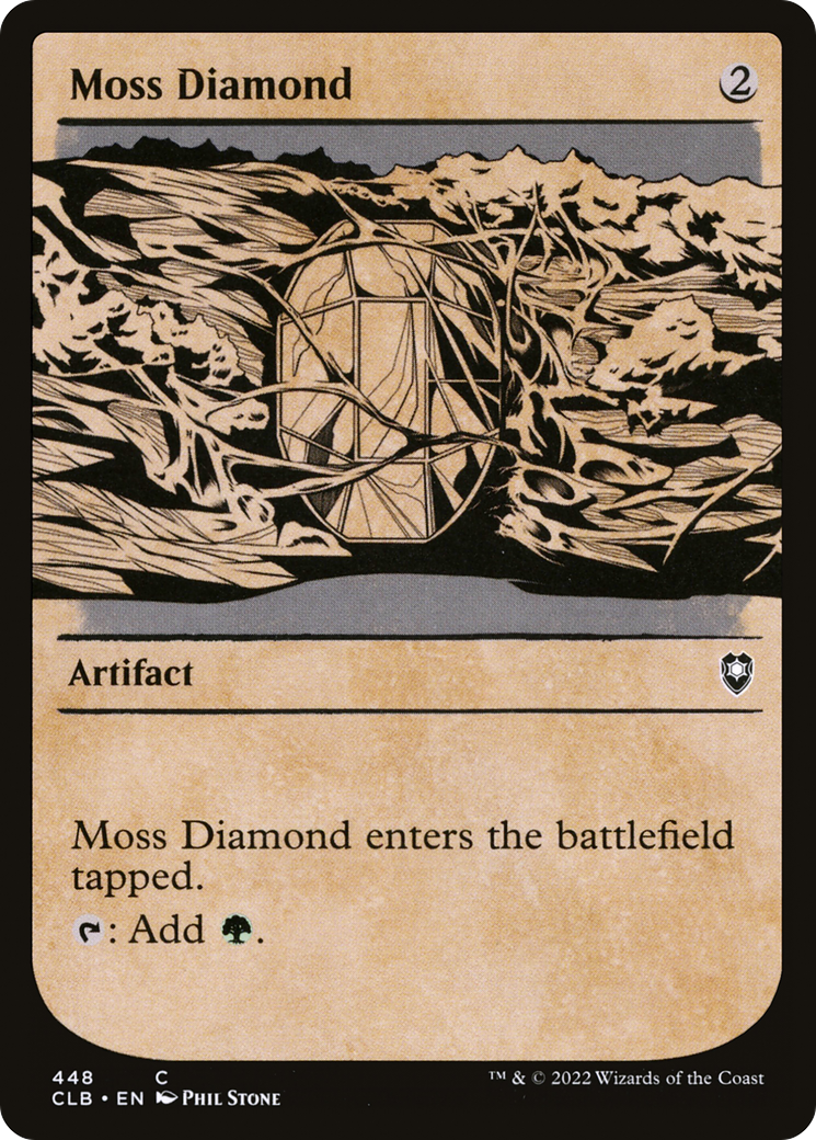 Moss Diamond (CLB-448) - Commander Legends: Battle for Baldur's Gate: (Showcase) - Premium MTG Single from Wizards of the Coast - Just $0.25! Shop now at Game Crave Tournament Store