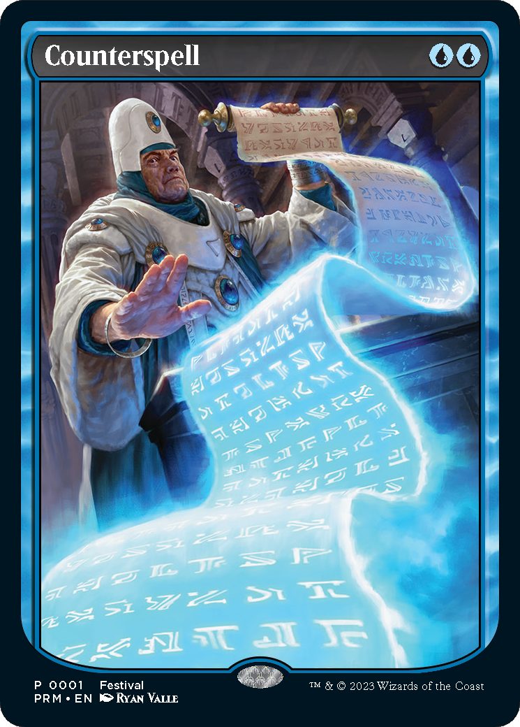 Counterspell (PF24-001) - MagicFest 2024: (borderless) Foil - Premium MTG Single from Wizards of the Coast - Just $1.91! Shop now at Game Crave Tournament Store