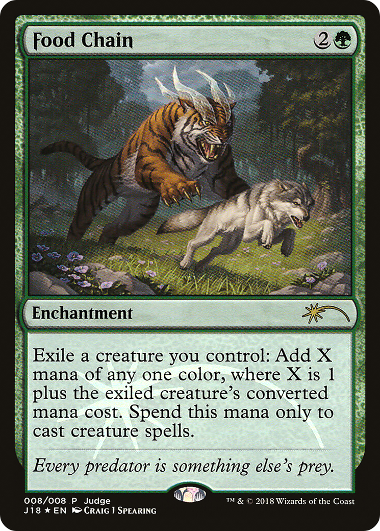 Food Chain (J18-008) - Judge Gift Cards 2018 Foil - Premium MTG Single from Wizards of the Coast - Just $12.80! Shop now at Game Crave Tournament Store