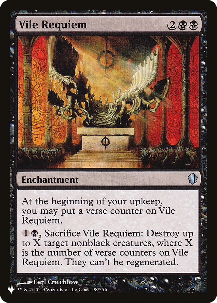 Vile Requiem (PLIST-981) - The List - Premium MTG Single from Wizards of the Coast - Just $0.08! Shop now at Game Crave Tournament Store