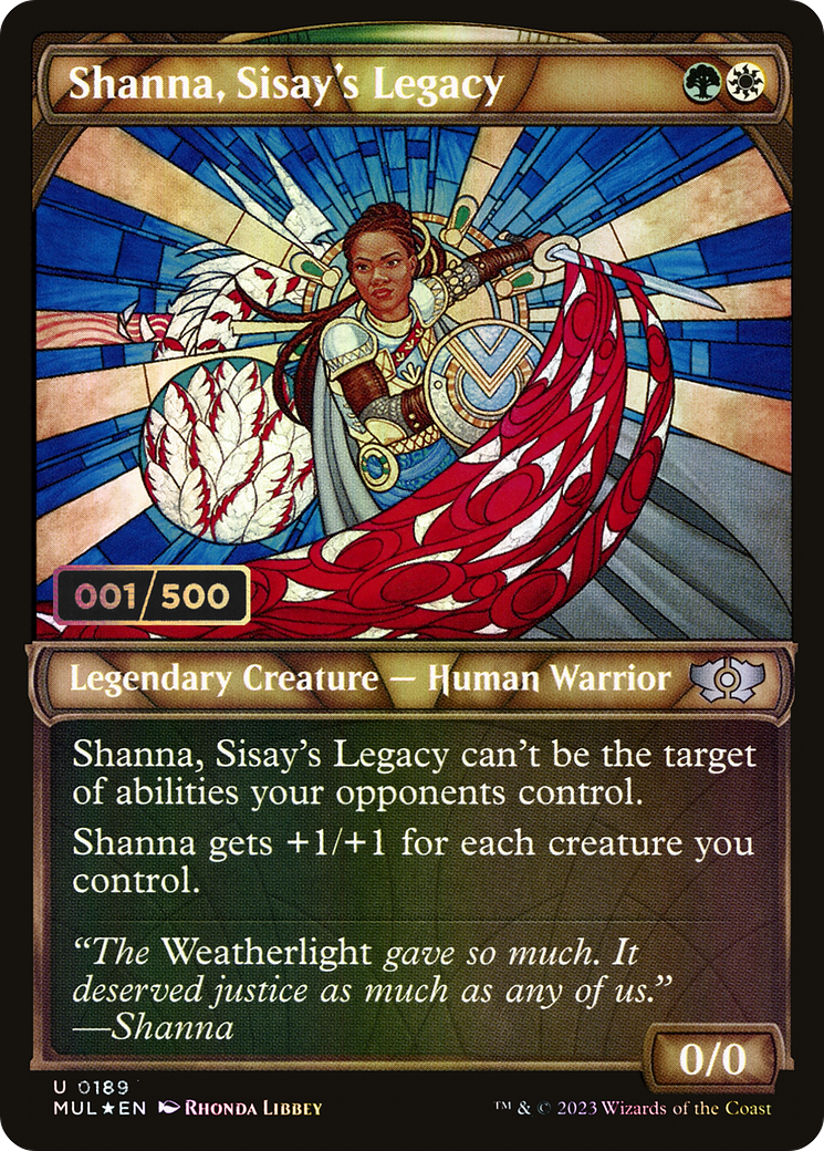 Shanna, Sisay's Legacy (MUL-189Z) - Multiverse Legends: (Showcase) Foil - Premium MTG Single from Wizards of the Coast - Just $16.80! Shop now at Game Crave Tournament Store