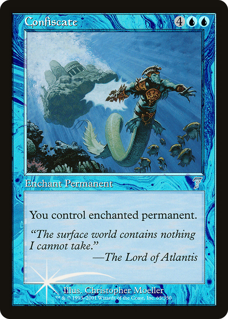 Confiscate (7ED-65★) - Seventh Edition Foil - Premium MTG Single from Wizards of the Coast - Just $5.04! Shop now at Game Crave Tournament Store