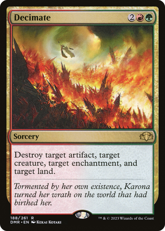 Decimate (DMR-188) - Dominaria Remastered - Premium MTG Single from Wizards of the Coast - Just $0.08! Shop now at Game Crave Tournament Store