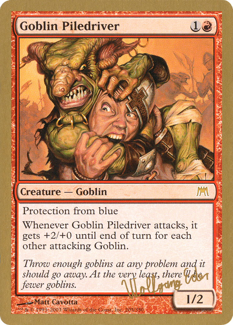 Goblin Piledriver (WC03-WE205) - World Championship Decks 2003 - Premium MTG Single from Wizards of the Coast - Just $0.61! Shop now at Game Crave Tournament Store