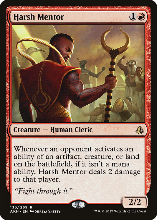 Harsh Mentor (AKH-135) - Amonkhet - Premium MTG Single from Wizards of the Coast - Just $0.10! Shop now at Game Crave Tournament Store