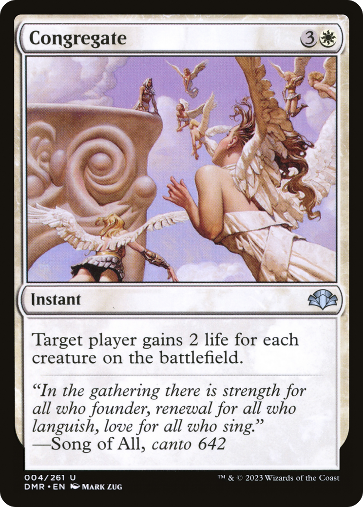 Congregate (DMR-004) - Dominaria Remastered - Premium MTG Single from Wizards of the Coast - Just $0.25! Shop now at Game Crave Tournament Store