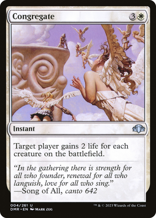 Congregate (DMR-004) - Dominaria Remastered - Premium MTG Single from Wizards of the Coast - Just $0.25! Shop now at Game Crave Tournament Store
