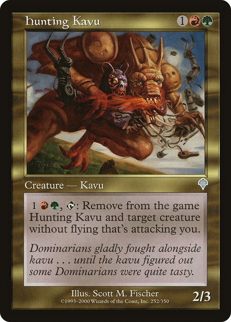 Hunting Kavu (INV-252) - Invasion - Premium MTG Single from Wizards of the Coast - Just $0.08! Shop now at Game Crave Tournament Store