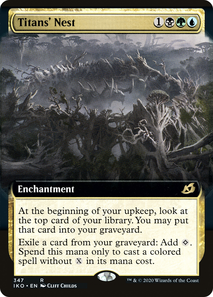 Titans' Nest (IKO-347) - Ikoria: Lair of Behemoths: (Extended Art) - Premium MTG Single from Wizards of the Coast - Just $1.45! Shop now at Game Crave Tournament Store