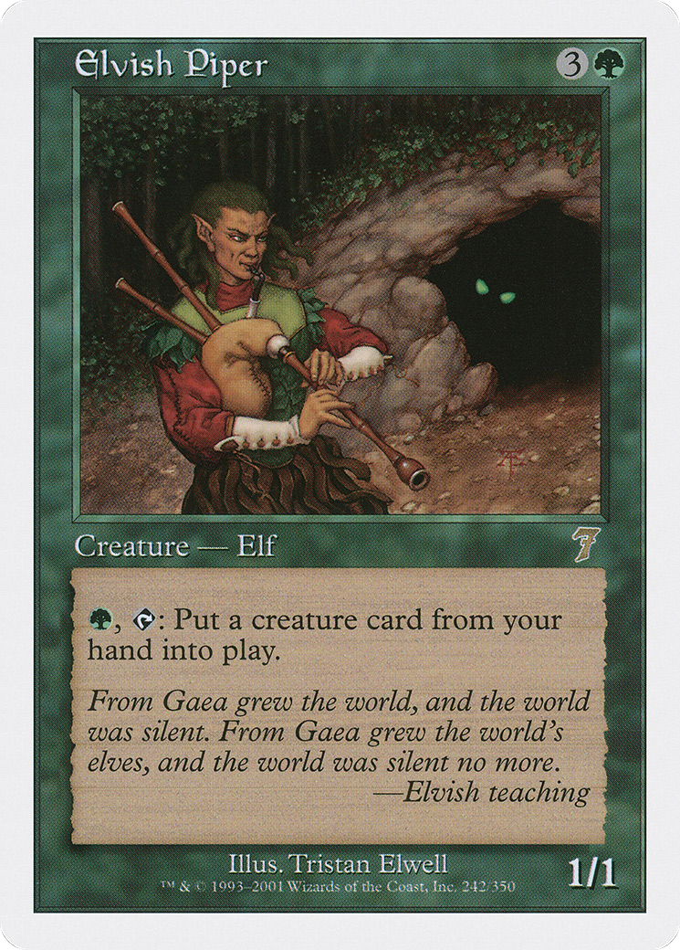 Elvish Piper (7ED-242) - Seventh Edition - Premium MTG Single from Wizards of the Coast - Just $0.99! Shop now at Game Crave Tournament Store