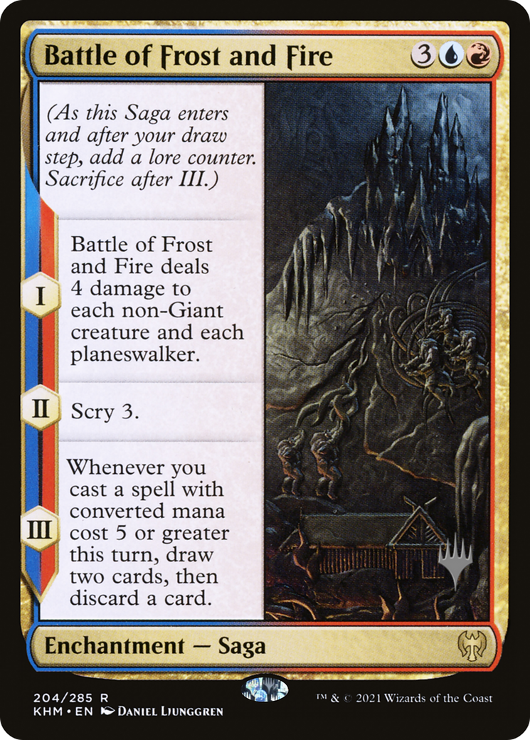 Battle of Frost and Fire (PKHM-204P) - Kaldheim Promos Foil - Premium MTG Single from Wizards of the Coast - Just $0.09! Shop now at Game Crave Tournament Store