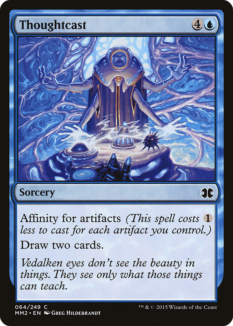 Thoughtcast (MM2-064) - Modern Masters 2015 - Premium MTG Single from Wizards of the Coast - Just $0.20! Shop now at Game Crave Tournament Store