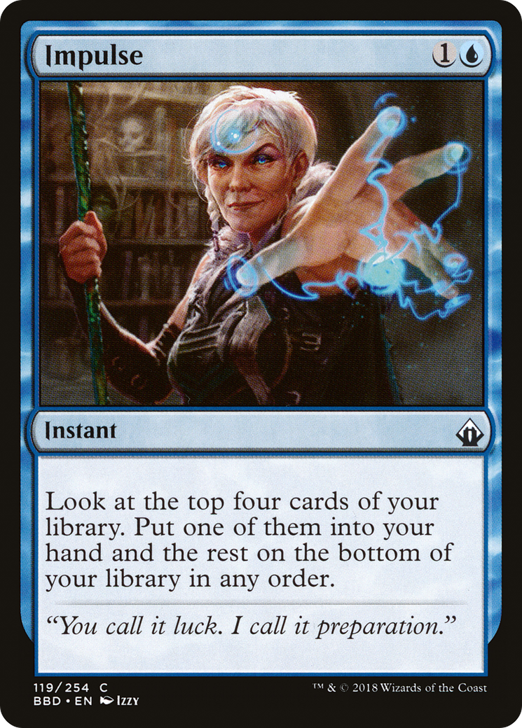Impulse (BBD-119) - Battlebond Foil - Premium MTG Single from Wizards of the Coast - Just $0.85! Shop now at Game Crave Tournament Store