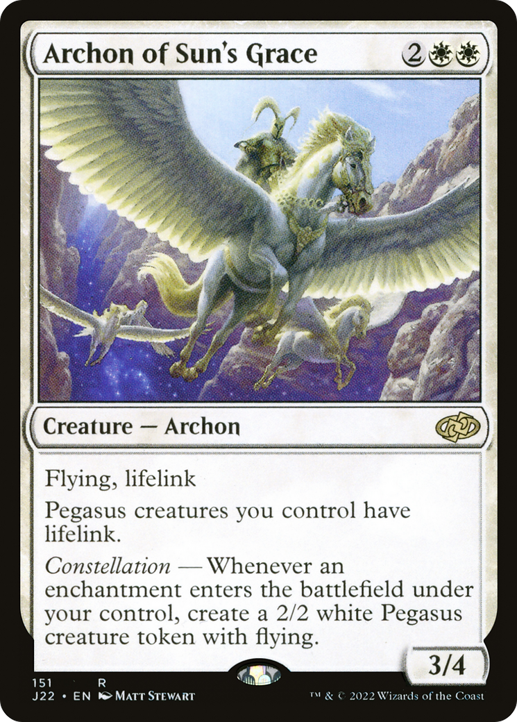 Archon of Sun's Grace (J22-151) - Jumpstart 2022 - Premium MTG Single from Wizards of the Coast - Just $0.44! Shop now at Game Crave Tournament Store