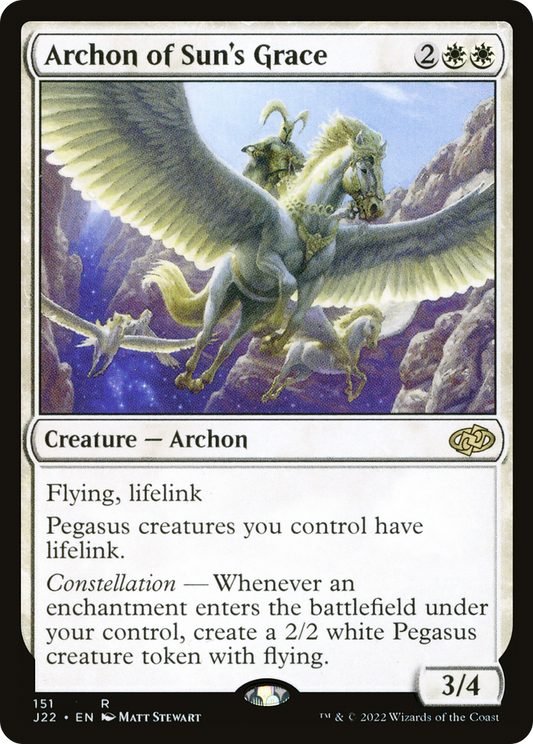 Archon of Sun's Grace (J22-151) - Jumpstart 2022 - Premium MTG Single from Wizards of the Coast - Just $0.44! Shop now at Game Crave Tournament Store