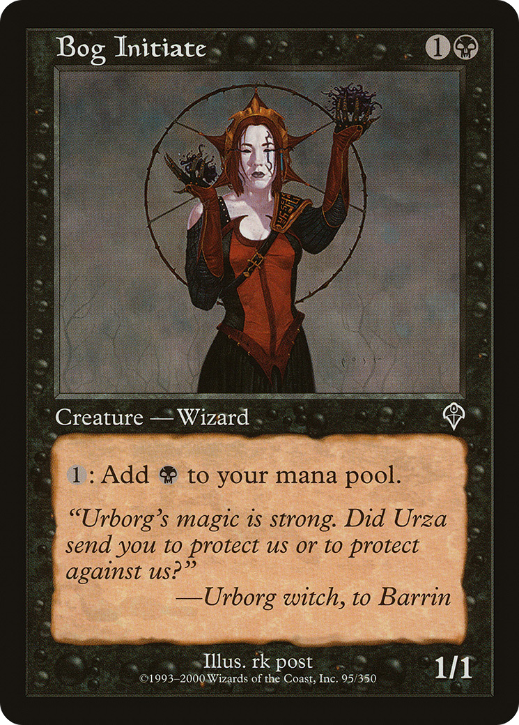 Bog Initiate (INV-095) - Invasion - Premium MTG Single from Wizards of the Coast - Just $0.25! Shop now at Game Crave Tournament Store