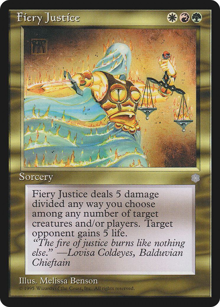 Fiery Justice (ICE-288) - Ice Age - Premium MTG Single from Wizards of the Coast - Just $0.32! Shop now at Game Crave Tournament Store