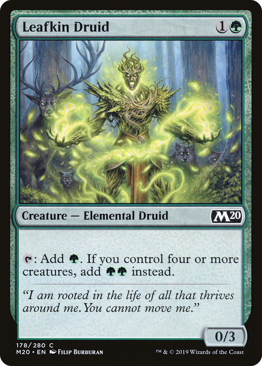 Leafkin Druid (M20-178) - Core Set 2020 Foil - Premium MTG Single from Wizards of the Coast - Just $0.41! Shop now at Game Crave Tournament Store