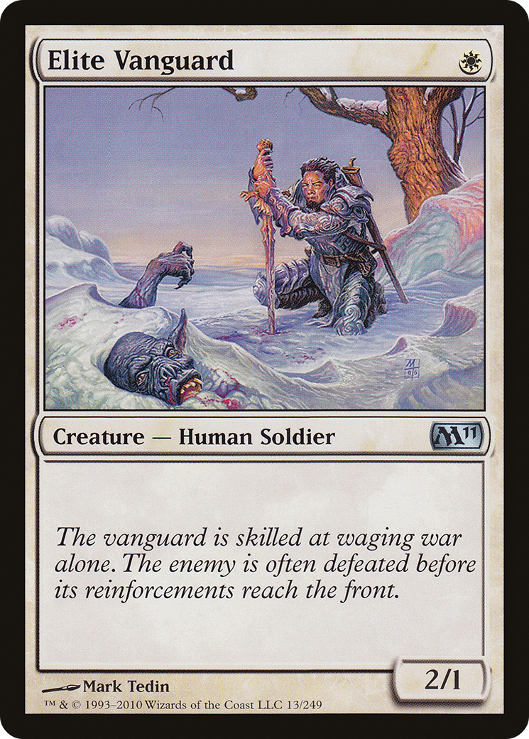 Elite Vanguard (M11-013) - Magic 2011 Foil - Premium MTG Single from Wizards of the Coast - Just $0.38! Shop now at Game Crave Tournament Store