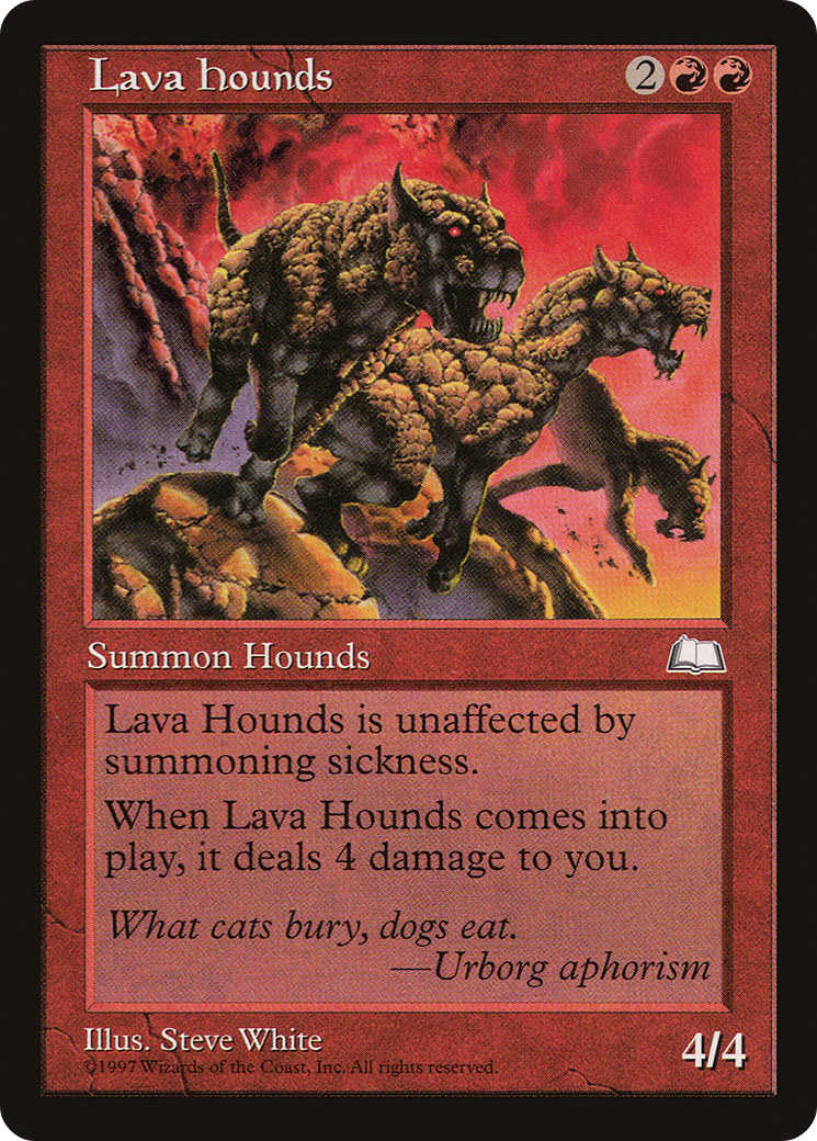 Lava Hounds (WTH-109) - Weatherlight - Premium MTG Single from Wizards of the Coast - Just $0.25! Shop now at Game Crave Tournament Store