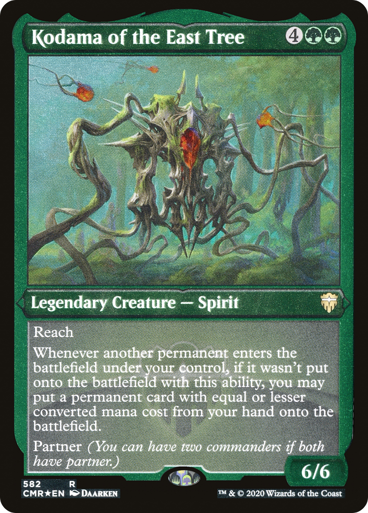 Kodama of the East Tree (CMR-582) - Commander Legends Etched Foil - Premium MTG Single from Wizards of the Coast - Just $1.64! Shop now at Game Crave Tournament Store