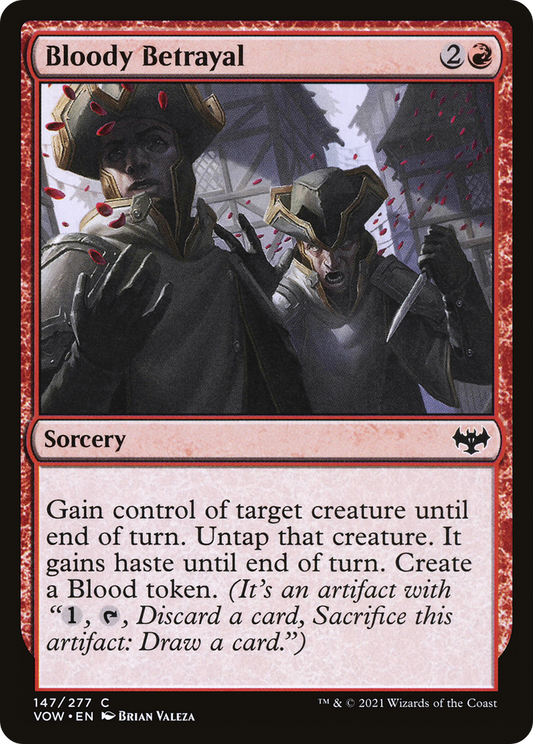 Bloody Betrayal (VOW-147) - Innistrad: Crimson Vow - Premium MTG Single from Wizards of the Coast - Just $0.08! Shop now at Game Crave Tournament Store