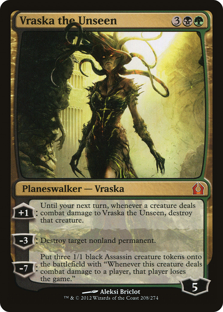 Vraska the Unseen (RTR-208) - Return to Ravnica Foil - Premium MTG Single from Wizards of the Coast - Just $1.57! Shop now at Game Crave Tournament Store